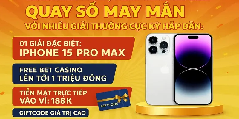 Quay số may mắn cùng nhiều giải thưởng hấp dẫn trong tháng 8